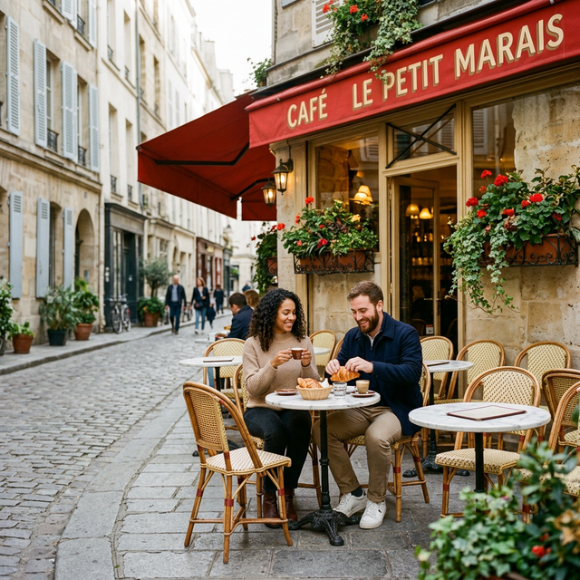 Café Parisiense no Le Marais